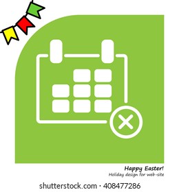 Web line icon. Calendar