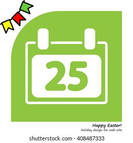 Web line icon. Calendar