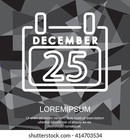 Web line icon. Calendar