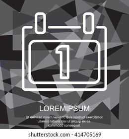 Web line icon. Calendar