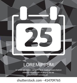 Web line icon. Calendar