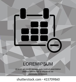 Web line icon. Calendar
