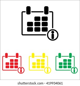 Web line icon. Calendar