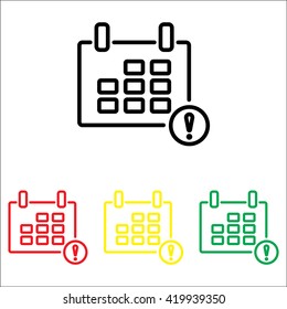 Web line icon. Calendar