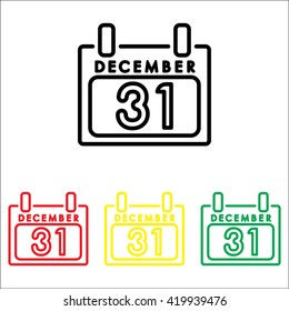Web line icon. Calendar