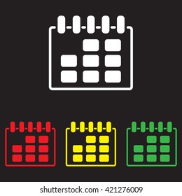 Web line icon. Calendar