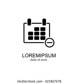 Web line icon. Calendar
