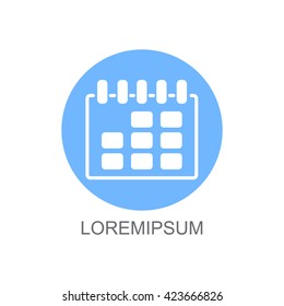 Web line icon. Calendar