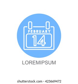 Web line icon. Calendar