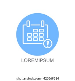 Web line icon. Calendar