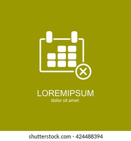 Web line icon. Calendar