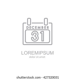Web line icon. Calendar