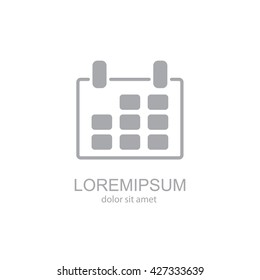 Web line icon. Calendar