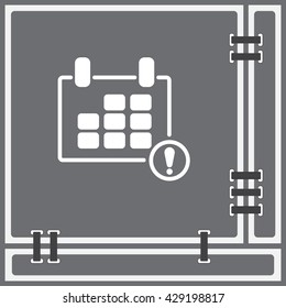 Web line icon. Calendar
