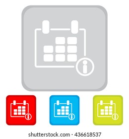 Web line icon. Calendar