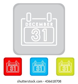 Web line icon. Calendar