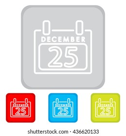 Web line icon. Calendar