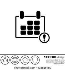 Web line icon. Calendar