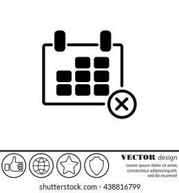 Web line icon. Calendar