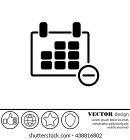 Web line icon. Calendar
