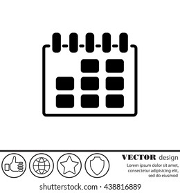 Web line icon. Calendar