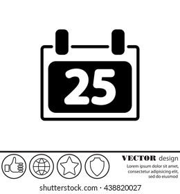 Web line icon. Calendar