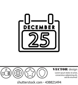 Web line icon. Calendar