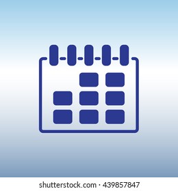 Web line icon. Calendar