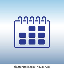 Web line icon. Calendar