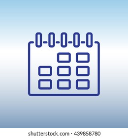 Web line icon. Calendar