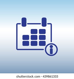 Web line icon. Calendar