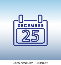 Web line icon. Calendar