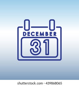 Web line icon. Calendar