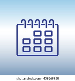 Web line icon. Calendar