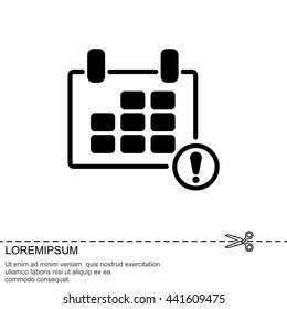 Web line icon. Calendar