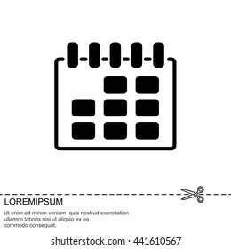 Web line icon. Calendar
