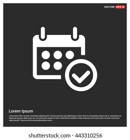 Web line icon. Calendar