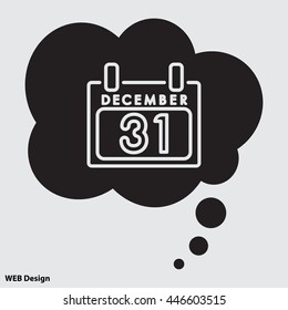 Web line icon. Calendar