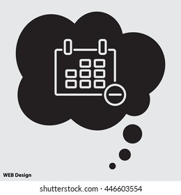 Web line icon. Calendar