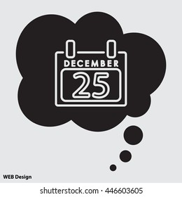 Web line icon. Calendar