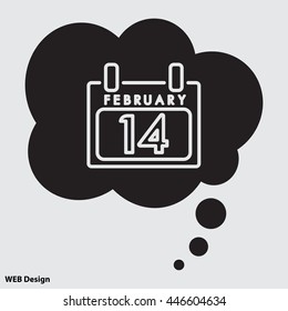Web line icon. Calendar