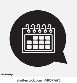 Web line icon. Calendar