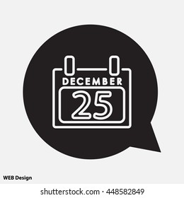 Web line icon. Calendar