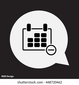 Web line icon. Calendar
