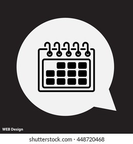 Web line icon. Calendar