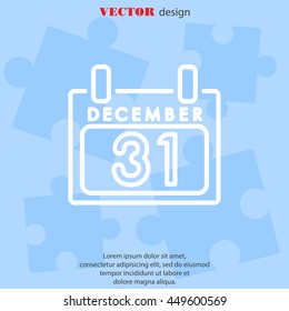Web line icon. Calendar