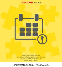 Web line icon. Calendar