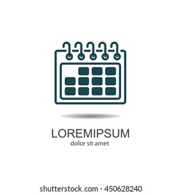 Web line icon. Calendar