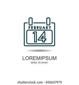 Web line icon. Calendar