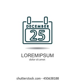 Web line icon. Calendar